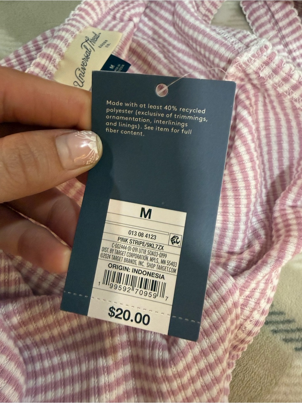 Target Pink Ribbed Tank Mini Dress - Picture 5 of 6